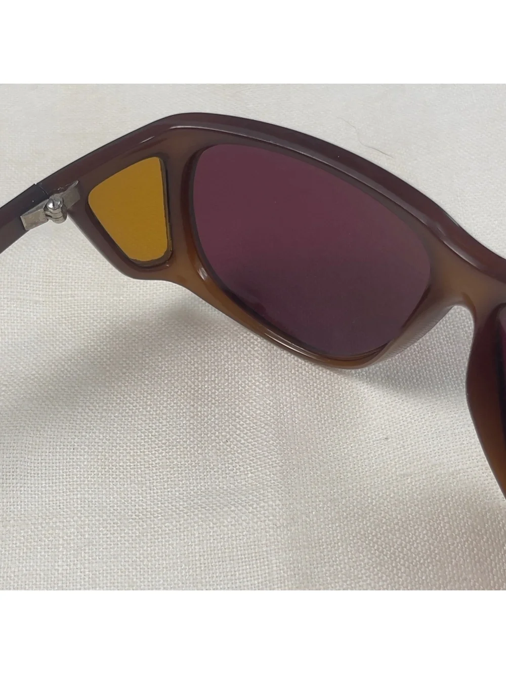 Vtg LL Bean Glacier Sunglasses Frame France 081 Brown/Plum